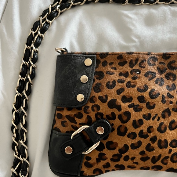 Calf hair/leather cross body/clutch - Picture 1 of 5